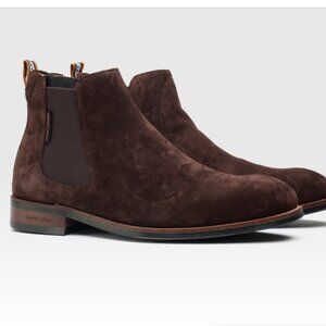 Men’s Leather Slip-On Shoes/Boots – Brown, Black & Mocha (Size 12)